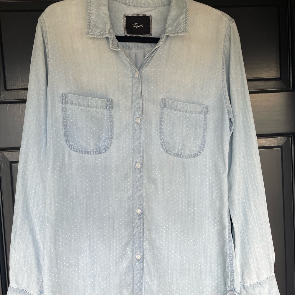 Rails Light Blue Denim Shirt